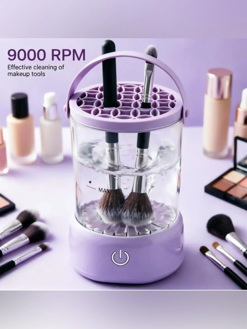 9000 RPM Electric Makeup Brush Cleaning Machine
